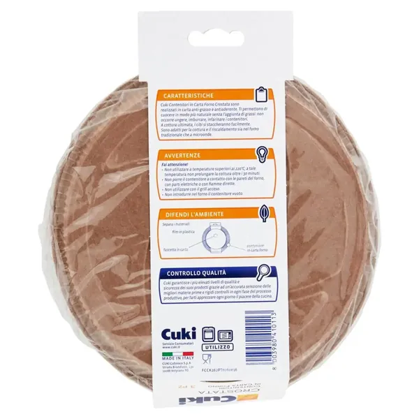 Cuki Anti-aderente Contenitor Cuptor Crostata Tarta 3 buc, Bax 6 Set